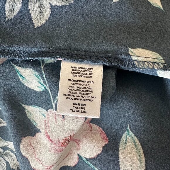 Leith Blue Pink Wrap Midi Skirt Casual - Picture 6 of 6